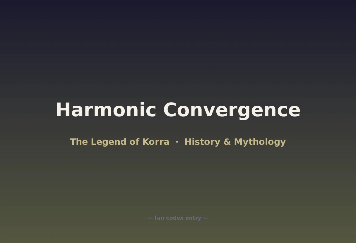 Harmonic Convergence