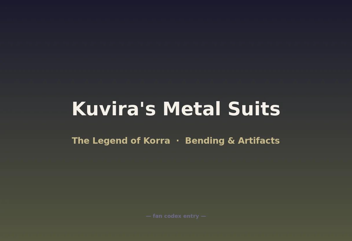 Kuvira's Metal Suits