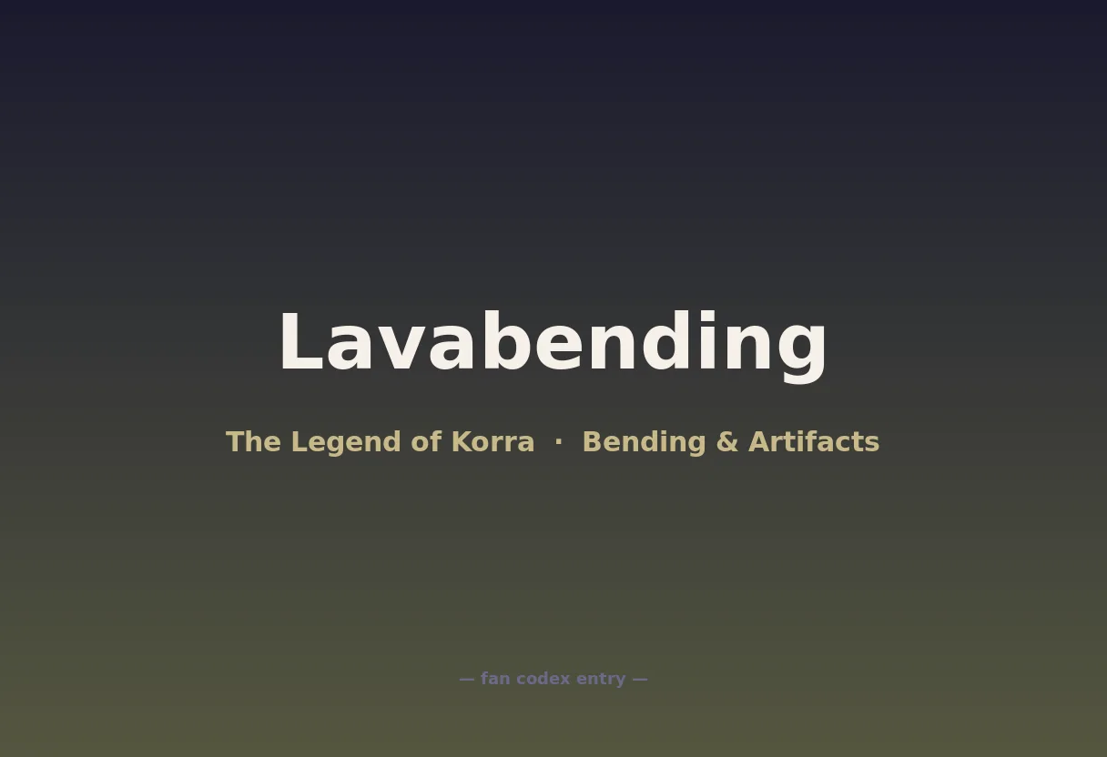 Lavabending